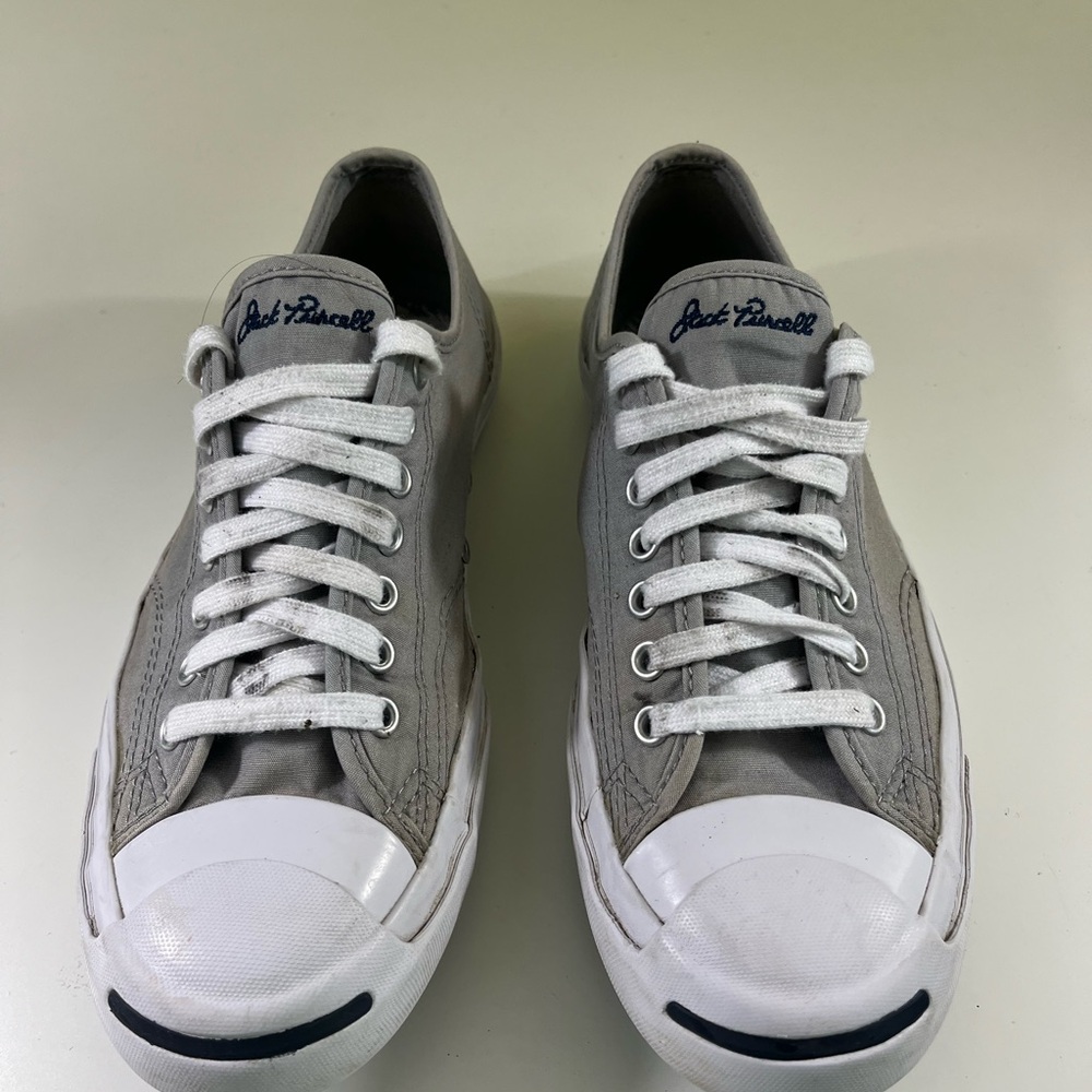 Converse Jack Purcell Gray and White Sneakers